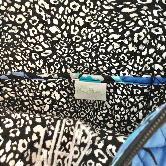 Vera Bradley Camofloral Mandy’s Blue Tote Shoulder Quilted Shopper Bag - Picture 8 of 11